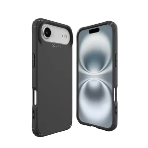 כיסוי שתי שכבות לאייפון אייר שחור תומך Magsafe עם פינות מחוזקות להגנה וסטייל | Toiko Caza 1