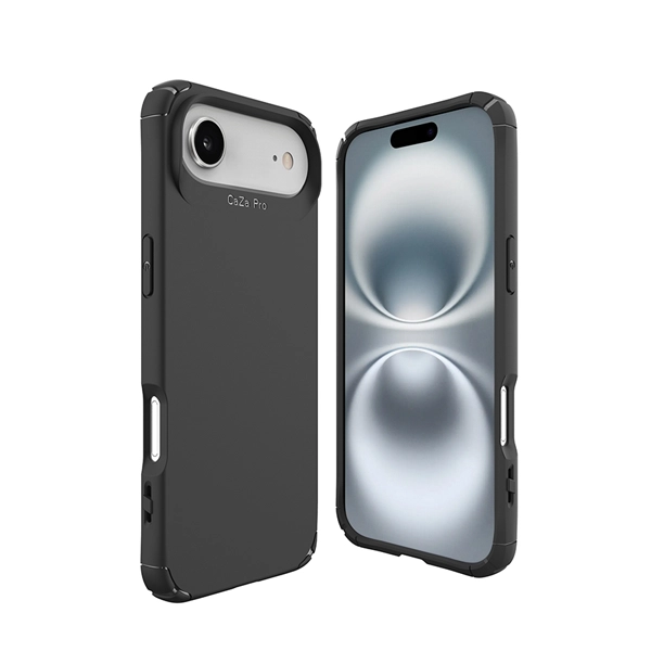 כיסוי שתי שכבות לאייפון אייר שחור תומך Magsafe עם פינות מחוזקות להגנה וסטייל | Toiko Caza 1