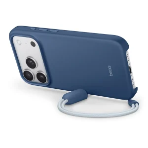 מגן מעמד לאייפון 17 פרו כחול תומך MagSafe עם Camera Control עם לולאת נסיעה | Beats Kickstand Pro Bedrock Blue