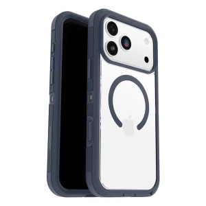 מגן קשיח לאייפון 17 פרו מקס שקוף/כחול OtterBox Defender Pro XT | תומך MagSafe עם עמידות צבאית