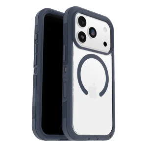 מגן קשיח לאייפון 17 פרו שקוף/כחול OtterBox Defender Pro XT | תומך MagSafe עם עמידות צבאית