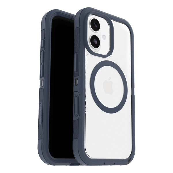 מגן קשיח לאייפון 17 שקוף/כחול OtterBox Defender Pro XT | תומך MagSafe עם עמידות צבאית