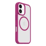 מגן שקוף ורוד לאייפון 17 OtterBox React | תומך MagSafe להגנה חזקה בתקן צבאי