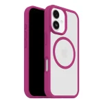 מגן שקוף ורוד לאייפון 17 OtterBox React | תומך MagSafe להגנה חזקה בתקן צבאי