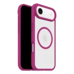 מגן שקוף ורוד לאייפון אייר OtterBox React | תומך MagSafe להגנה חזקה בתקן צבאי