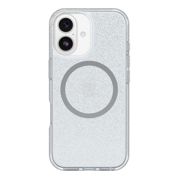 מגן שקוף נצנצים לאייפון 17 OtterBox React | תומך MagSafe להגנה חזקה בתקן צבאי
