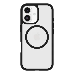 מגן שקוף שחור לאייפון 17 OtterBox React | תומך MagSafe להגנה חזקה בתקן צבאי