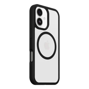 מגן שקוף שחור לאייפון 17 OtterBox React | תומך MagSafe להגנה חזקה בתקן צבאי
