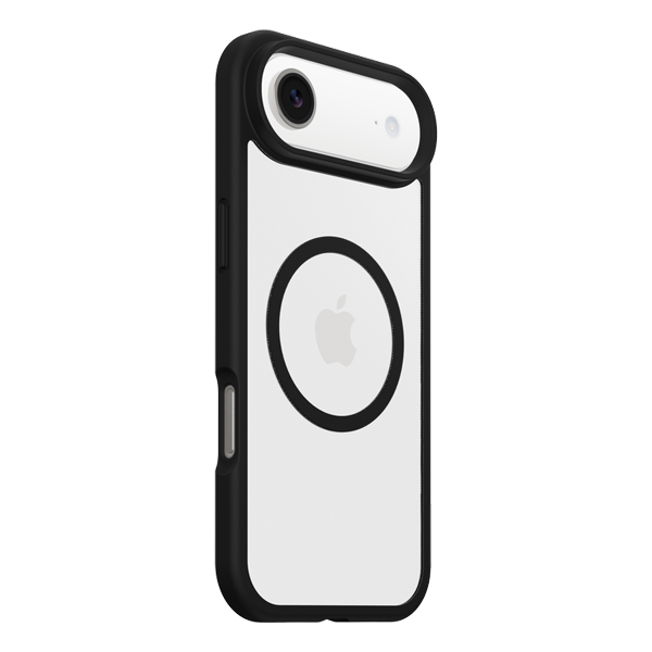 מגן שקוף שחור לאייפון אייר OtterBox React | תומך MagSafe להגנה חזקה בתקן צבאי