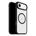 מגן שקוף שחור לאייפון אייר OtterBox React | תומך MagSafe להגנה חזקה בתקן צבאי