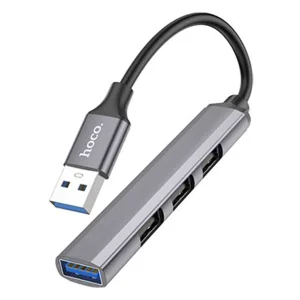 מפצל USB 3.0 איכותי עם 3 יציאות USB, עיצוב קומפקטי ומהירות גבוהה | HOCO HB26