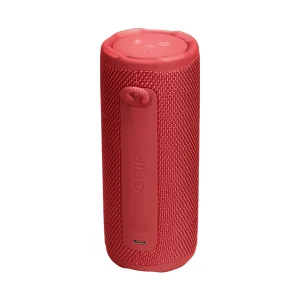 רמקול אלחוטי JBL Grip אדום | רמקול בלוטות׳ קומפקטי עם סאונד עוצמתי ועיצוב מואר
