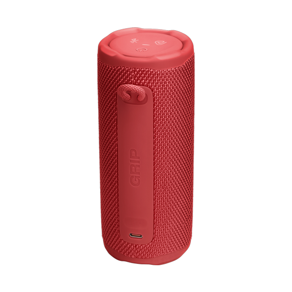 רמקול אלחוטי JBL Grip אדום | רמקול בלוטות׳ קומפקטי עם סאונד עוצמתי ועיצוב מואר