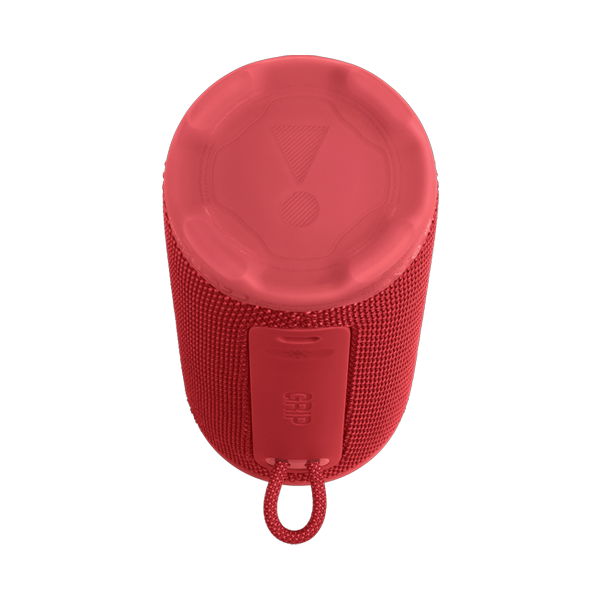 רמקול אלחוטי JBL Grip אדום | רמקול בלוטות׳ קומפקטי עם סאונד עוצמתי ועיצוב מואר