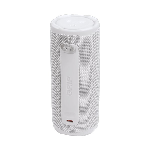 רמקול אלחוטי JBL Grip לבן | רמקול בלוטות׳ קומפקטי עם סאונד עוצמתי ועיצוב מואר