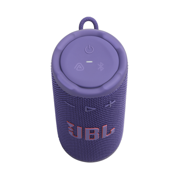 רמקול אלחוטי JBL Grip סגול | רמקול בלוטות׳ קומפקטי עם סאונד עוצמתי ועיצוב מואר