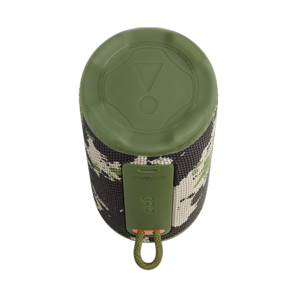 רמקול אלחוטי JBL Grip צבאי | רמקול בלוטות׳ קומפקטי עם סאונד עוצמתי ועיצוב מואר