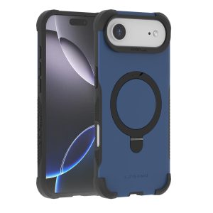 כיסוי סטנד לאייפון אייר כחול תומך MagSafe מעוצב בגימור יוקרתי | Grip Case Legend