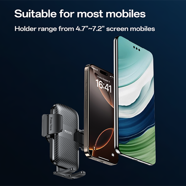 מחזיק כוס לרכב 2 ב-1 עם זרוע טלסקופית וראש מתכוונן 720° | Yesido C273