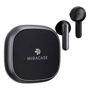 אוזניות אלחוטיות שחורות עם ביטול רעשים | Miracase Mtws200