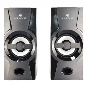 זוג רמקולים למחשב Miracase Mc5100 | קומפטיים עם חוויית שמע עוצמתית