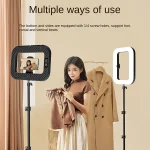 רינג לייט נייד 20W עם 3 מצבי תאורה והברגה 1/4 אינץ׳ לסמארטפון, מצלמות ועוד | YM200