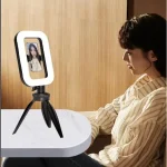 רינג לייט נייד 20W עם 3 מצבי תאורה והברגה 1/4 אינץ׳ לסמארטפון, מצלמות ועוד | YM200