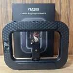 רינג לייט נייד 20W עם 3 מצבי תאורה והברגה 1/4 אינץ׳ לסמארטפון, מצלמות ועוד | YM200