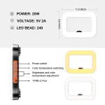 רינג לייט נייד 20W עם 3 מצבי תאורה והברגה 1/4 אינץ׳ לסמארטפון, מצלמות ועוד | YM200