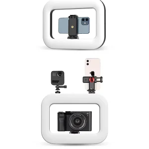 רינג לייט נייד 20W עם 3 מצבי תאורה והברגה 1/4 אינץ׳ לסמארטפון, מצלמות ועוד | YM200