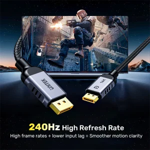 כבל HDMI 8K באורך 1 מטר בקצב רענון 120Hz לגיימינג ועריכת וידיאו | UNITEK