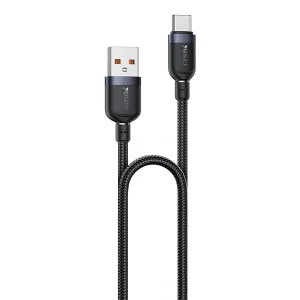 כבל USB-A ל-Type-C באורך 1.2 מטר 18W קלוע לטעינה מהירה | Yesido CA132C