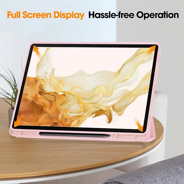 כיסוי פוליו לגלקסי טאב +s9 Fe ורוד 3