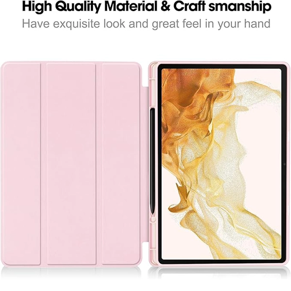 כיסוי פוליו לגלקסי טאב +s9 Fe ורוד 4