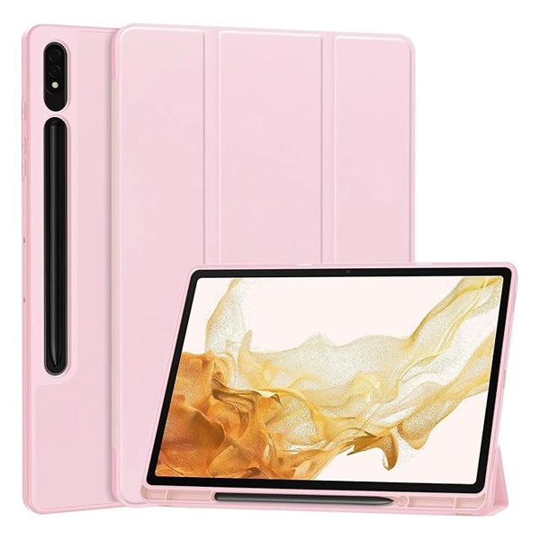 כיסוי פוליו לגלקסי טאב +s9 Fe ורוד