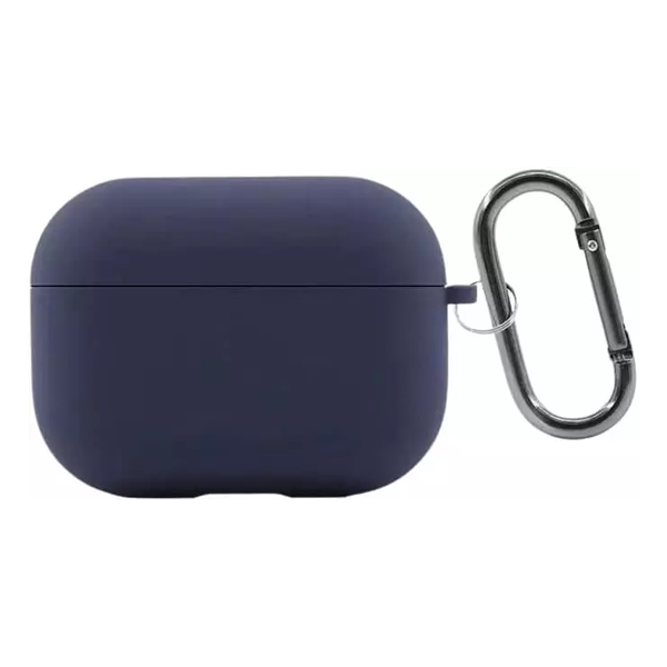 כיסוי קטיפה לאיירפודס פרו 3 כחול | רך ונעים למגע עם קליפס נשיאה