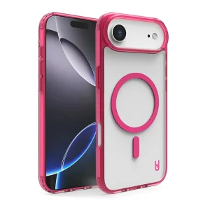 מגן לאייפון אייר ורוד תומך MagSafe בעיצוב יוקרתי | Grip Case Crystal