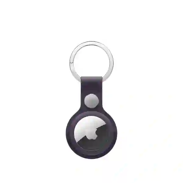מחזיק מפתחות Airtag מקורי Finewoven סגול להגנה מיטבית בסטייל | Apple
