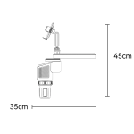 מתקן טלפון מסתובב לרכב עם מקום לכוסות, בקבוקי טרמוס ומגש מתקפל לנוחות מקסימלית | Yesido C274