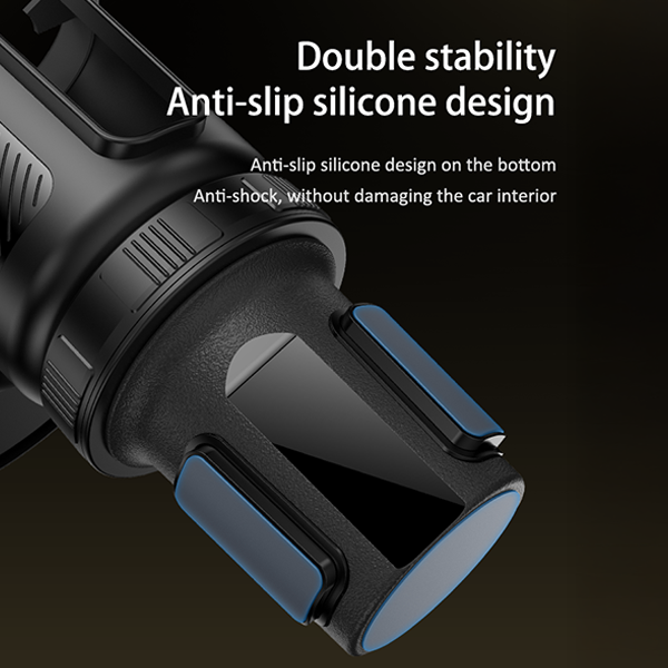 מתקן טלפון מסתובב לרכב עם מקום לכוסות, בקבוקי טרמוס ומגש מתקפל לנוחות מקסימלית | Yesido C274