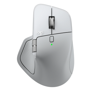 עכבר אלחוטי Logitech MX Master 4 for Mac לבן | פידבק הפטי, קיצורי דרך מתקדמים וגלילה אולטרה-מהירה