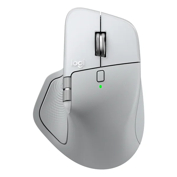 עכבר אלחוטי Logitech MX Master 4 for Mac לבן | פידבק הפטי, קיצורי דרך מתקדמים וגלילה אולטרה-מהירה
