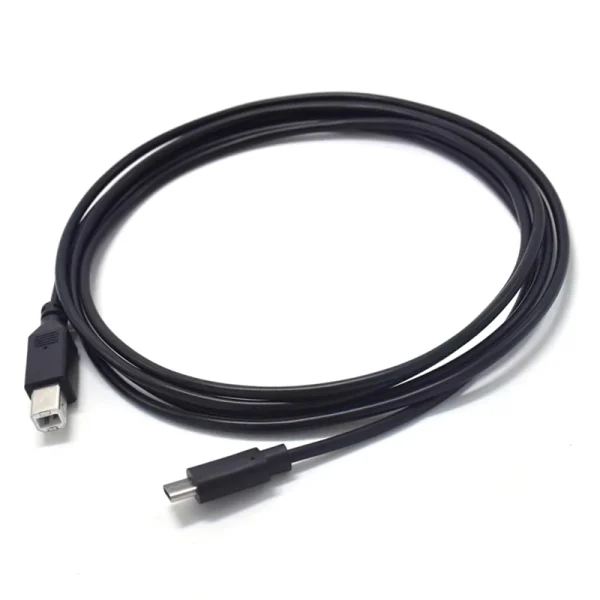 כבל מדפסת Usb C ל Usb B באורך 1.3 מטר שחור | מתאים למדפסות, קונטרולרים, פקסים ועוד 1