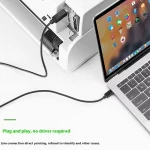 כבל מדפסת Usb C ל Usb B באורך 1.3 מטר שחור | מתאים למדפסות, קונטרולרים, פקסים ועוד 3