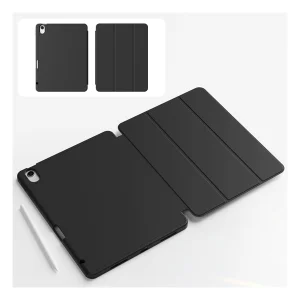 כיסוי מתקפל לאייפד 11 A16 שחור | 3 מצבי עבודה בזוויות שונות, עשוי מחומר איכותי, עמיד ונעים למגע