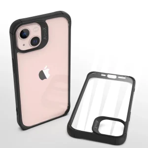 כיסוי שקוף שחור לאייפון 13 מיני תומך Magsafe דק, אלגנטי ועמיד במיוחד | Toiko Atomx 2