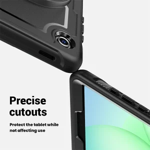 מגן קשיח לגלקסי טאב S6 Lite 10.4״ שחור עם רצועת נשיאה וסטנד מובנה להגנה אולטימטיבית ונוחות | Blaze ShockProof