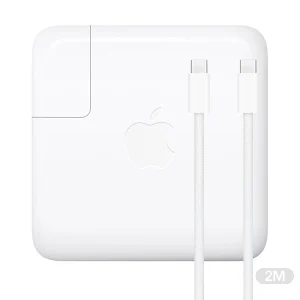 מטען מקורי 87 וואט עם כבל USB-C מקורי באורך 2 מטר למקבוק | Apple 87W Adapter Charger