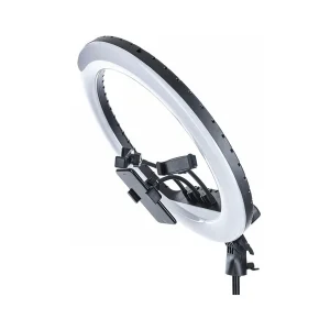 רינג לייט מקצועי 55 ס״מ בגובה 2 מטר 65W עם שלט רחוק, תיק נשיאה ו-3 מחזיקים לסמארטפון | Cellero CL-22