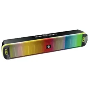 רמקול מקרן קול שחור עם תאורת Rgb וחוויית סאונד עוצמתית | Miracase Mtws480